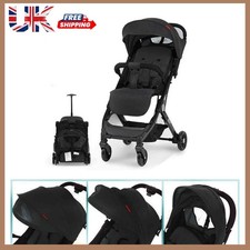 Lightweight Portable Baby Stroller One-Hand Folding Pushchair Adjustable