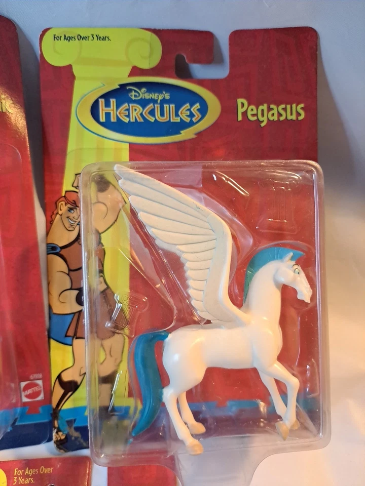 Lote De 5 NUEVO De Colección Mattel Disney 1997 Hércules Pegaso Megara Zeus Cíclopes Nuevo En Caja Foto 4 de 4