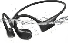 Bone Conduction Swimming Headphones with Dual Driver, IPX8 Waterproof Air Conduc