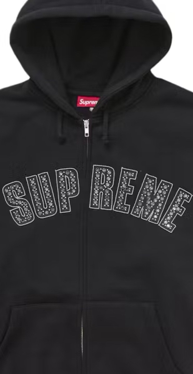 【Supreme x B.B. Simon】 Zip Up Hooded Sweatshirt Black 25SS Supreme B.B. Simon Zip Up Hooded Sweatshirt Black | eBay