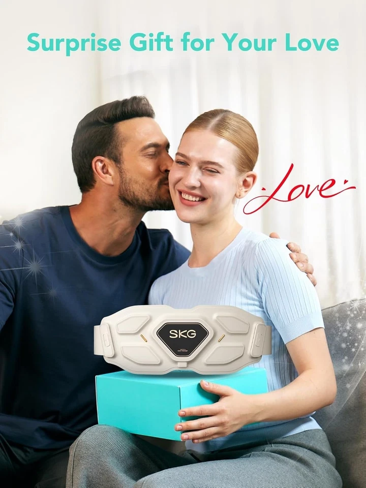 SKG Lower Back Vibrating Massager Adjustable Cordless Heating Pad Infrared - Image 2 of 4