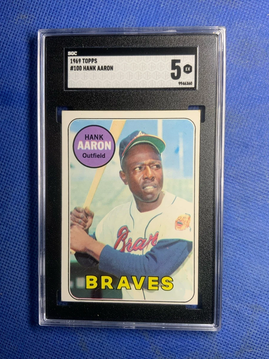 Hank Aaron 5 Graded Baseball Sports Trading Cards & Accessories