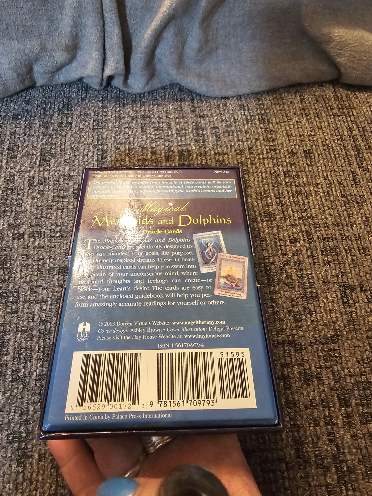 SIGNED!! RARE Magical Mermaids & Dolphins Oracle 44 Cards Deck Guidebook 