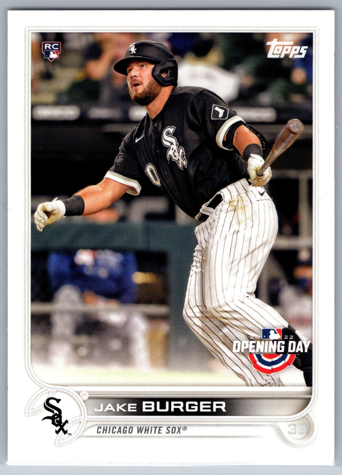 2022 Topps Opening Day Jake Burger Rookie #141 Chicago White Sox