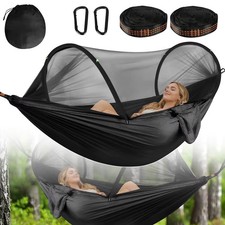 Hamac camping moustiquaire portable suspendu randonnée jardin sac de couchage