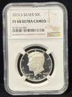 NGC PR68 Ultra Cameo 2015-S US Kennedy Half Dollar Silver Coin 50C-003