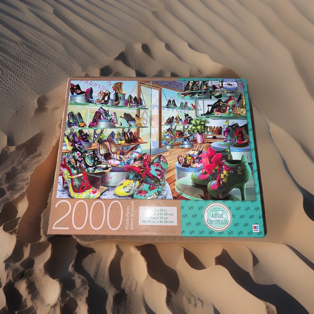 Milton Bradley Carnaby Shoe Shop 2000pc Jigsaw Puzzle Art by