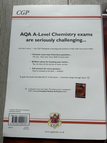 5x BUNDLE A-Level Chemistry AQA CGP Revision & Practice Workbooks + Flashcards - Picture 11 of 13