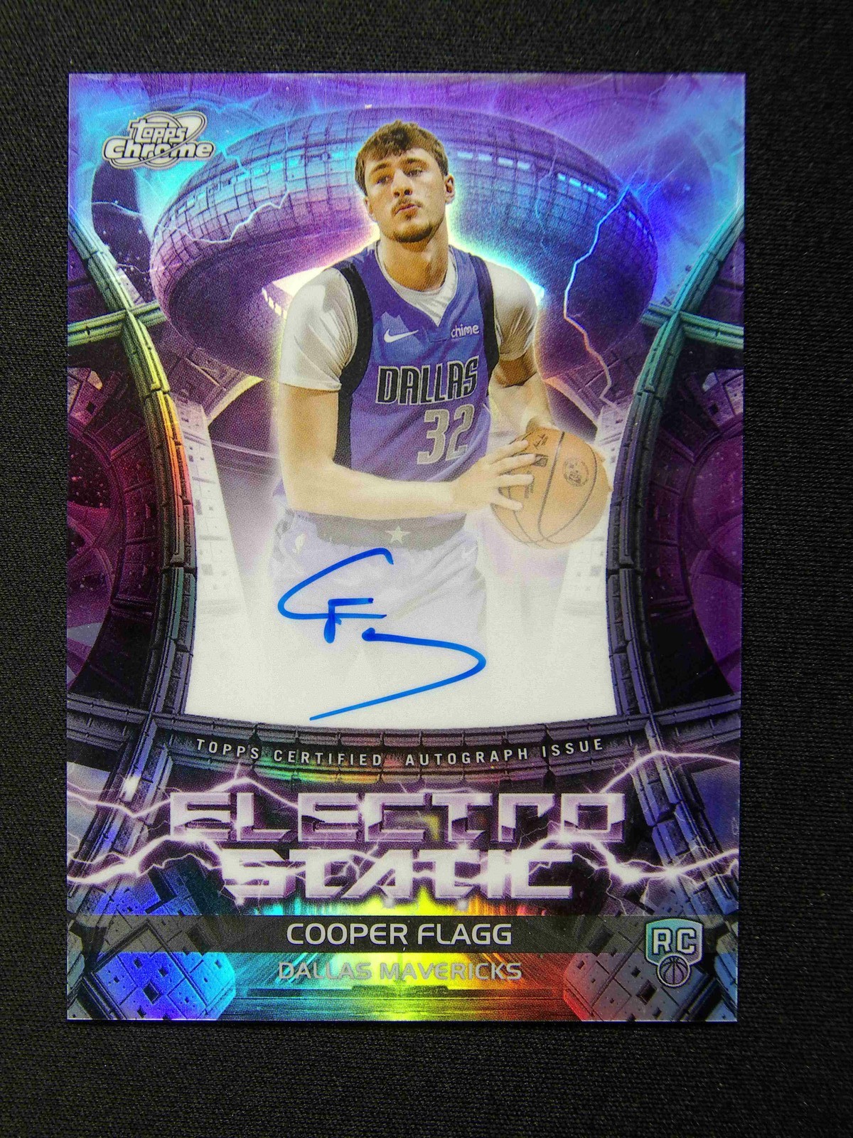 2025-26 Topps Cosmic Chrome Cooper Flagg RC Rookie Electro Static Auto