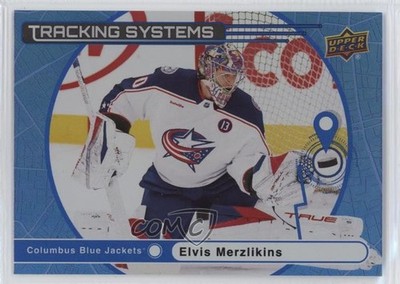 2025-26 Upper Deck Series 1 Tracking Systems Elvis Merzlikins #TS-28 1p6z