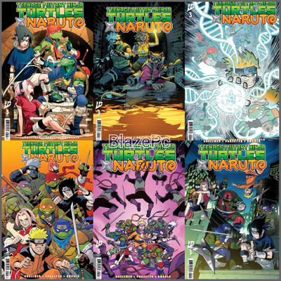 TMNT x Naruto #3 Cover A B C D Variant Set or 1:25 1:50 Option 2025 IDW NM