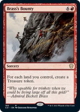 Brass's Bounty 160 Rare Commander 2021 Magic: The Gathering Near Mint