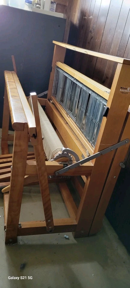  4 arneses telar de piso Leclerc NILUS 45 pulgadas de ancho marco de madera con herramientas adicionales Foto 3 de 4