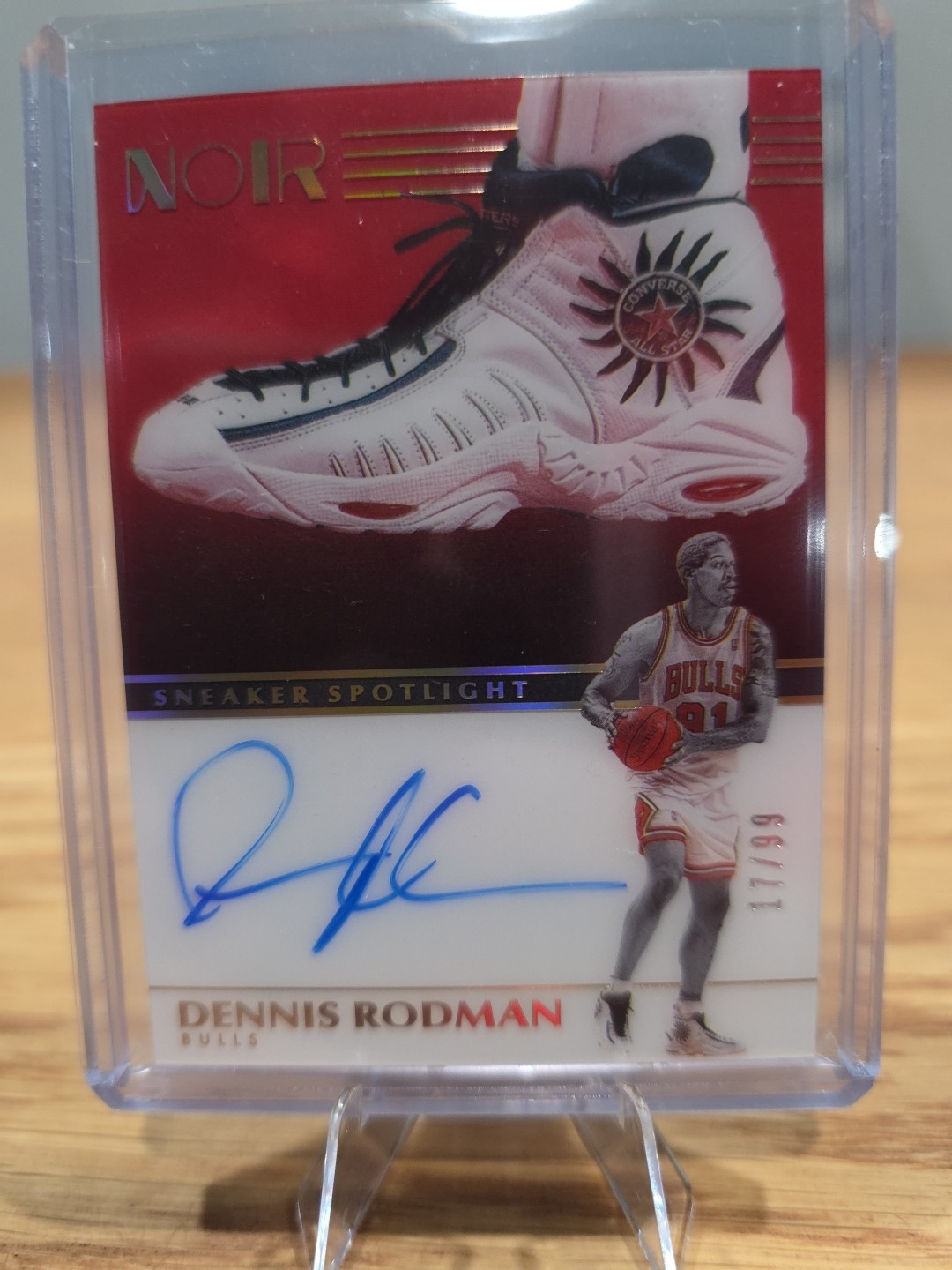 2019-20 Panini Noir Dennis Rodman Sneaker Spotlight Auto #17/99💪🏀