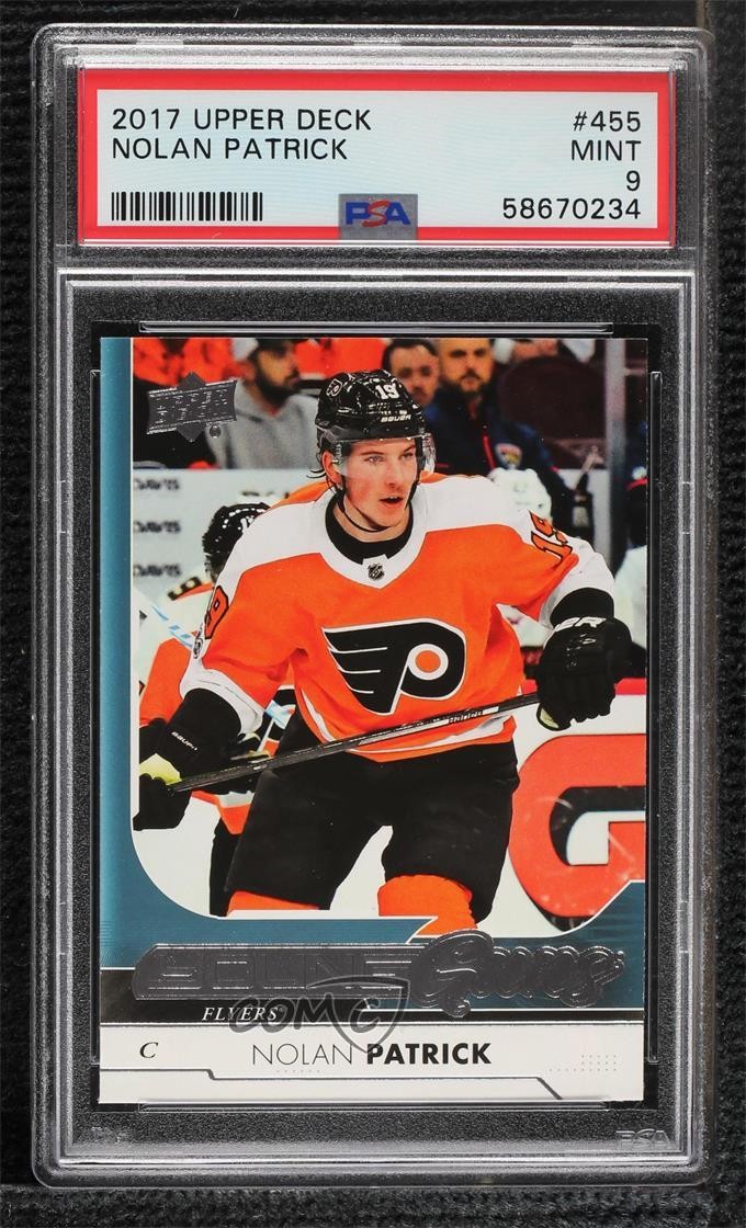 2017-18 Upper Deck Young Guns Nolan Patrick #455 PSA 9 MINT z1b