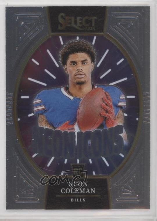 2024 Panini Select Neon Icons Keon Coleman #2 Rookie RC