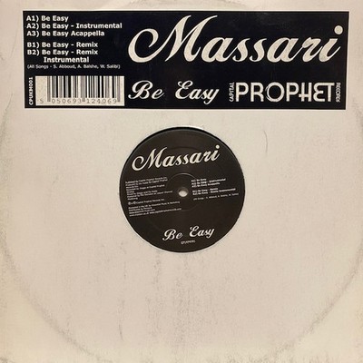 Massari - Be Easy - UK Promo 12'' Vinyl - 2006 - Capital Prophet Records