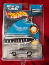 Hot Wheels Motor City Classics 70 Plymouth Roadrunner Gray Rr 164 Diecast Nip