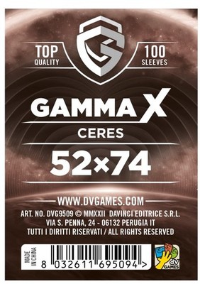 Gamma X Schutztaschen Ceres 52 x 74 mm 100 Stück Dv Spiele