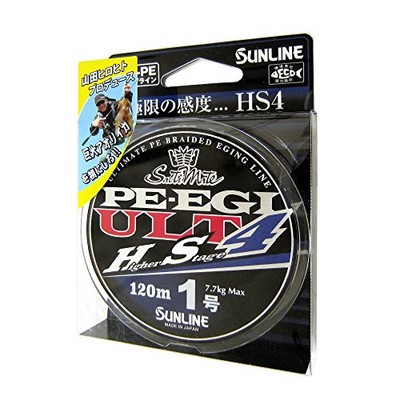 SUNLINE Saltimate PE Egi ULT HS4  120m  No. 1.0  7.7 kg  4 Pieces  White  Pink