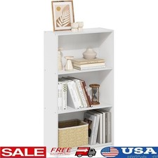 3-Tier Bookshelf Open Storage Space Saving Modern Design Home Organization New