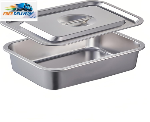 4 Inch Extra Deep Lasagna Baking Pan with Lid, 7.4Qt 313094395373| eBay