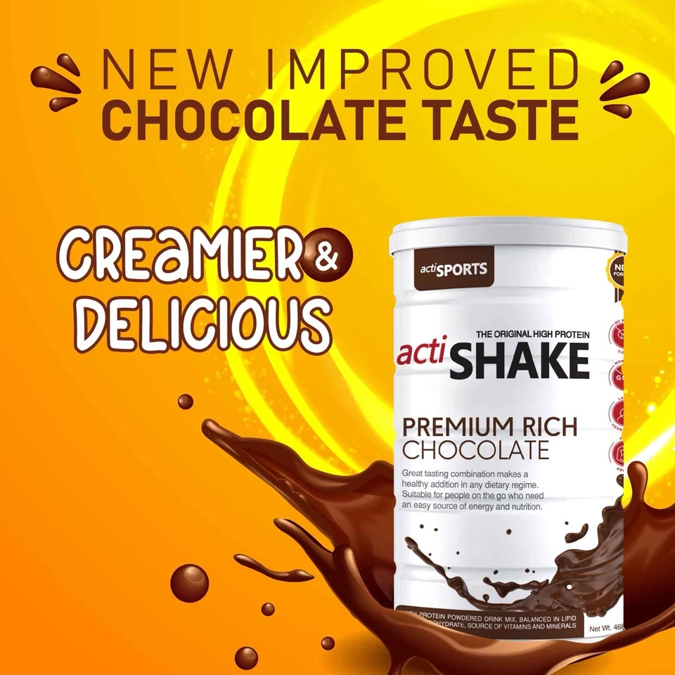 Actishake Premium Rich Chocolate 468g | High Protein - Image 2 of 4