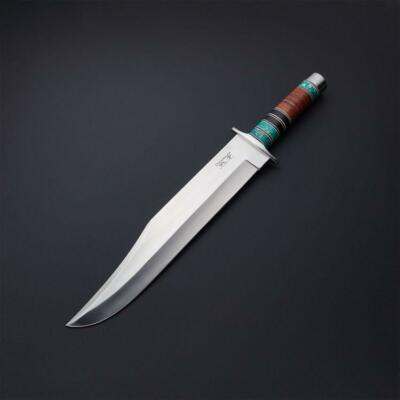 BEAUTIFUL CUSTOM HANDMADE16'' HIGH CARBON STEEL HUNTING DAGGER WITH SHEATH