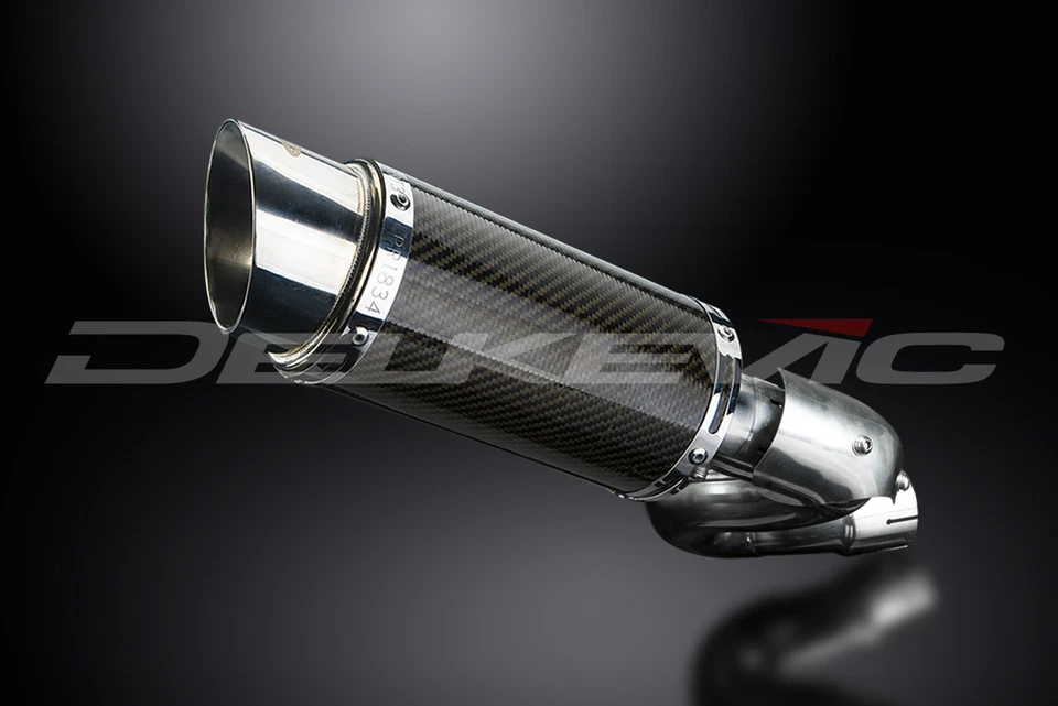 Aprilia Tuono V4 1100RR 2015-2016 Kit de silenciador de escape de carbono redondo de 8" deslizable Foto 4 de 4