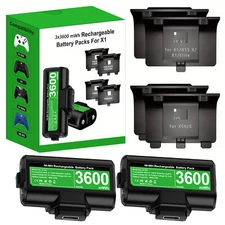 2Pcs 3600mWh Rechargeable Battery Pack for Xbox Series X|S Controller Charge Kit