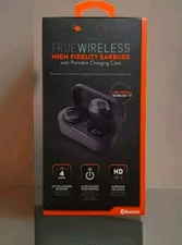 New Helix True Wireless High Fidelity Earbuds  Portable Charging Case 