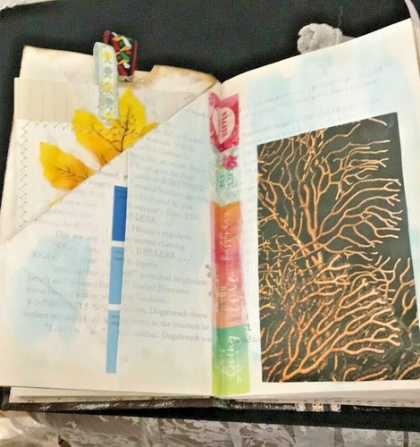 Altered Book Nature Journal 7.75" Tall x 5" Wide x 1.5" Deep - Picture 8 of 12