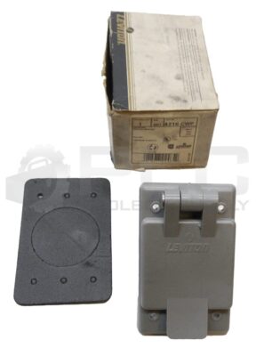 NEW LEVITON 4716-CWP FLANGED INLET PLUG GROUNDING WEATHER RESISTANT *READ*