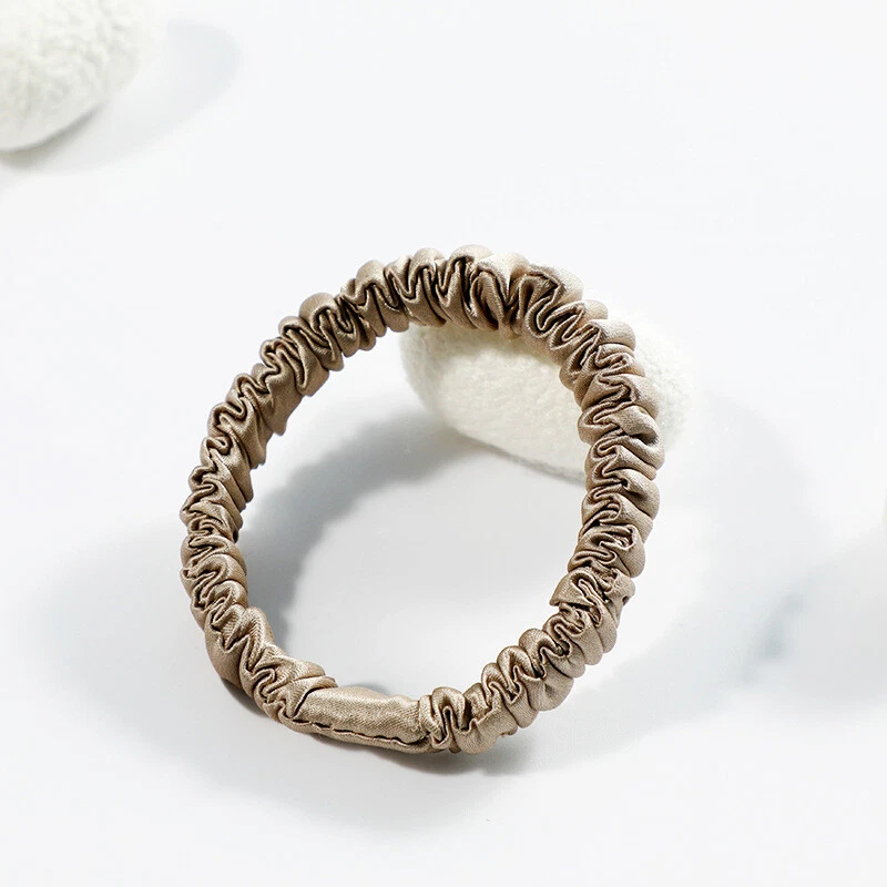 Silk Pure Scrunchies - Seabreeze 100% Pure 22 Momme Silk for Women Hair Friendly - Image 4 of 4