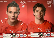 David Degen, Alberto Regazzoni, NATIONALTEAM Schweiz, AK *DRUCK!**