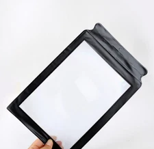 New Magnifying Glass 3X HD Magnifier PVC Lens PU Frame Business Card