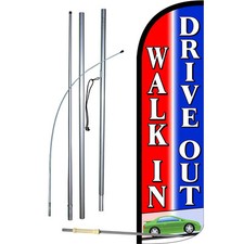 Walk In Drive Out Swooper Flag Kit