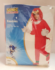 Knuckles Child Large L 12-14 Spirit Halloween Costume Sonic The Hedgehog New