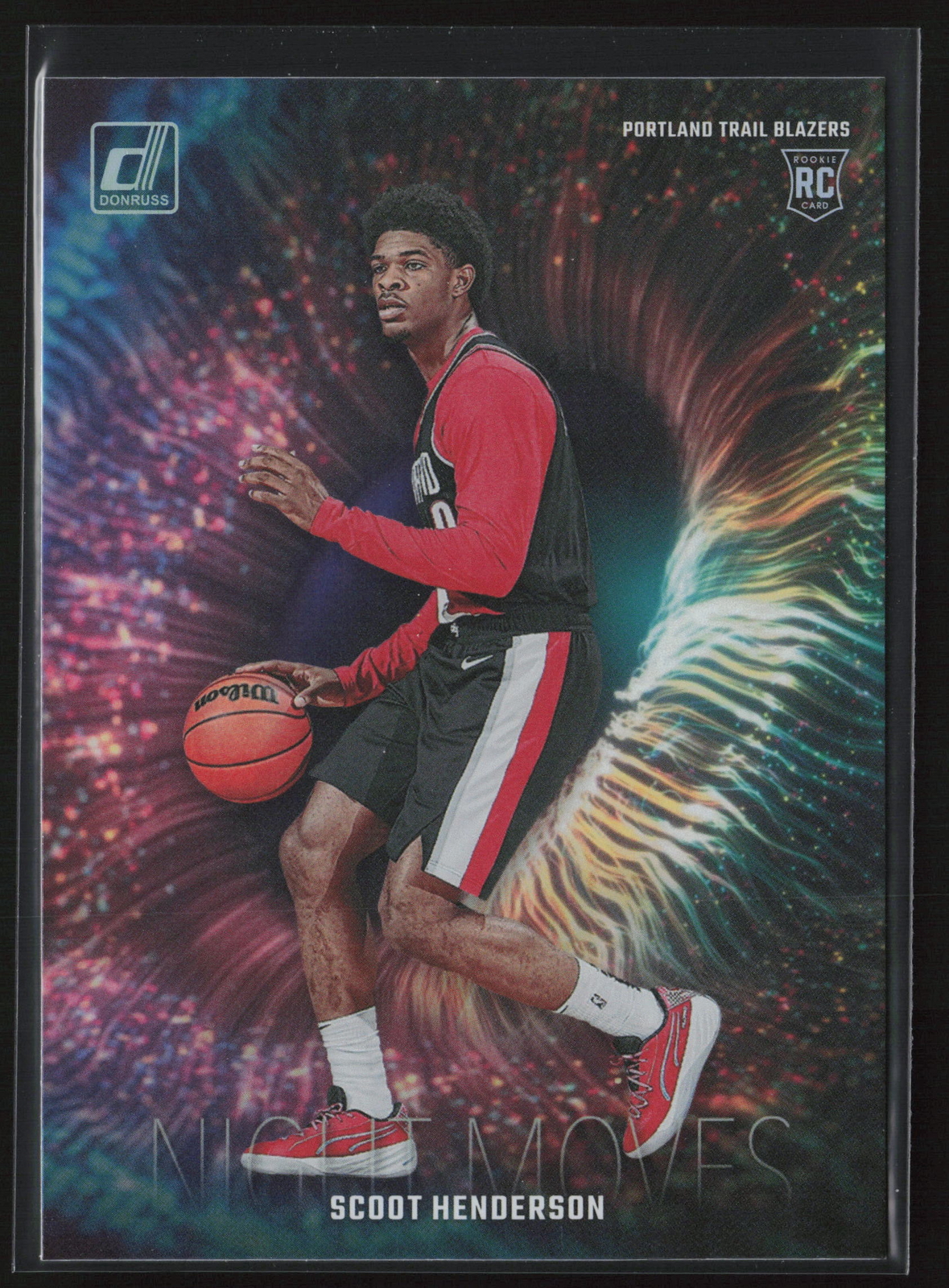 Scoot Henderson 2023-24 Donruss #24 Night Moves Case Hit SP RC