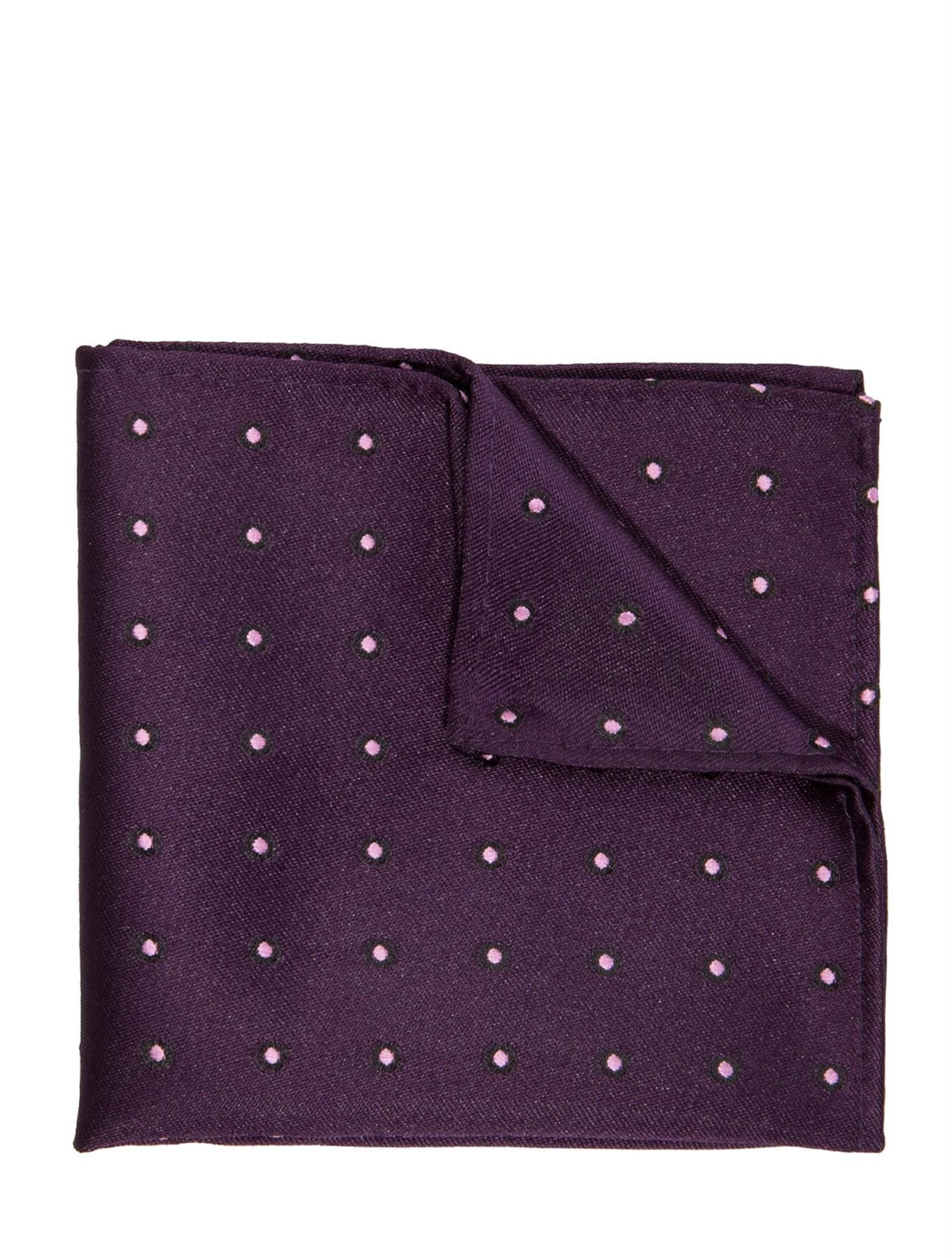 Purple Handkerchief, Boys Purple Accessories, Polka Dots, Purple Hanky