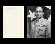 JAMES JIMMY DOOLITTLE Autographed Signed Index Card WWII  Medal of Honor