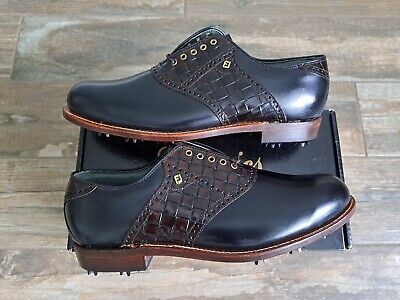 NEW Footjoy Classics Dry Premiere Mens Golf Shoes BLK/CORD NEW Footjoy Classics Dry Premiere Mens Golf Shoes BLK/CORD