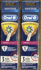 6 ORAL-B CROSS ACTION Replacement Toothbrush Brush Heads Refills Professional