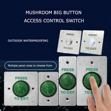 86mm Doorbell Push Button Switch Waterproof Stainless Steel Outdoor For Access