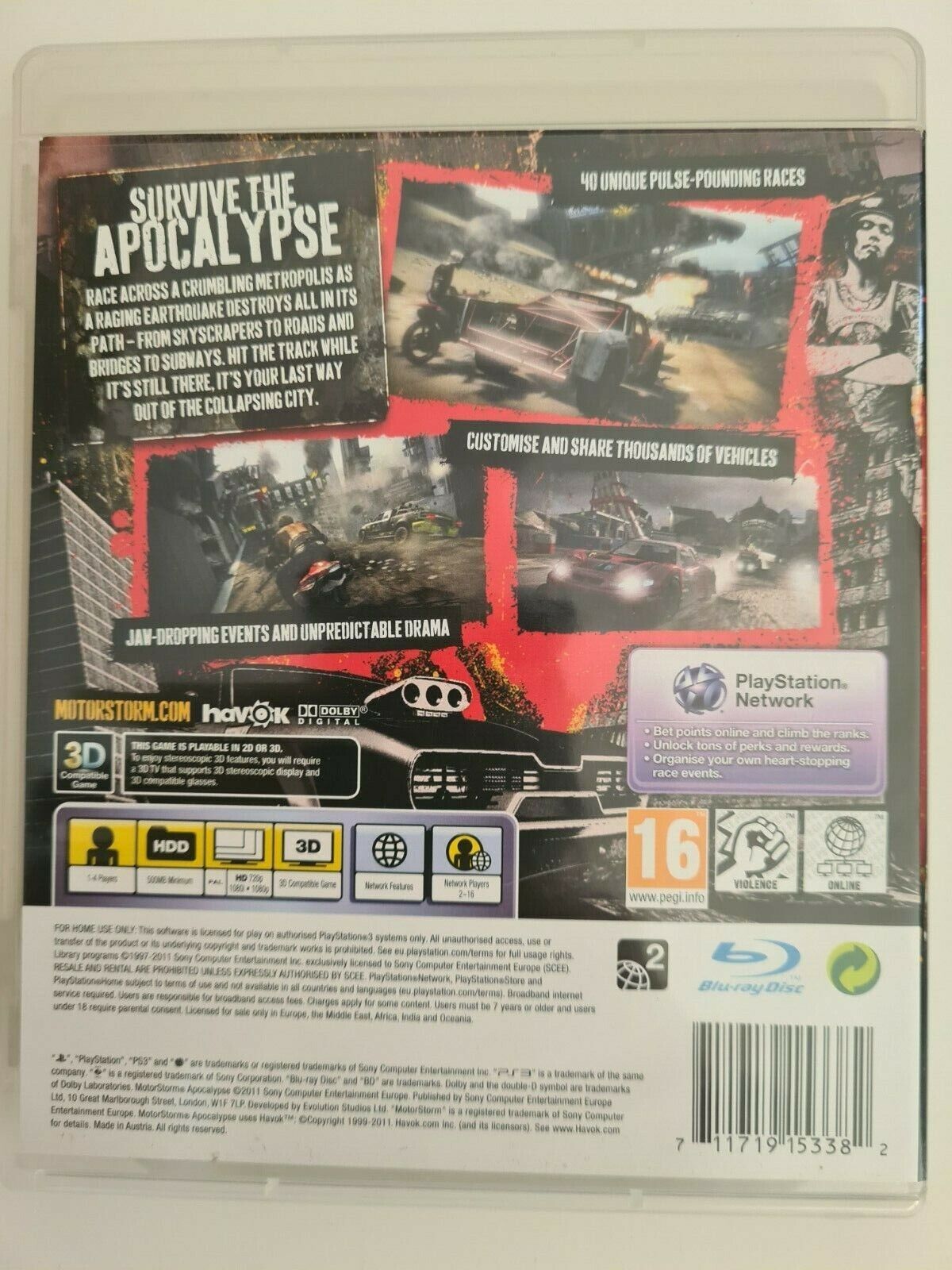 Motorstorm Apocalypse (Usado) - PS3 - Shock Games