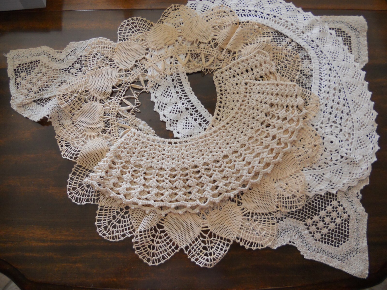 4 Vintage Lace Collars Different Styles, Different Si… Gem