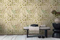 Vliestapete BläTter Ranken Floral Vintage Stil Beige GrüN 78223-3 (3,47€/1Qm)