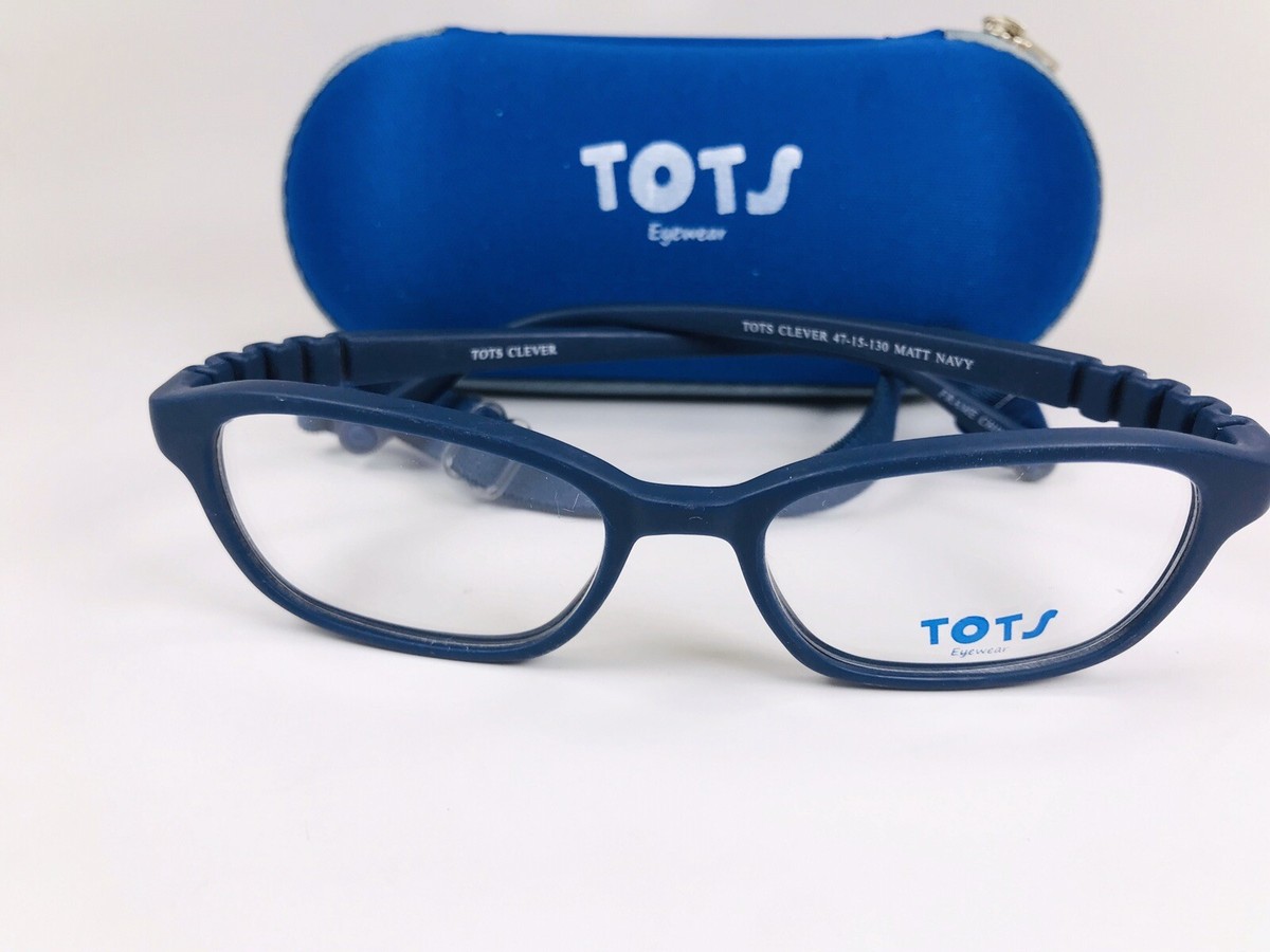 New TOTS Matte Navy CLEVER Eyeglasses for KIDS 47mm with  display picture 1