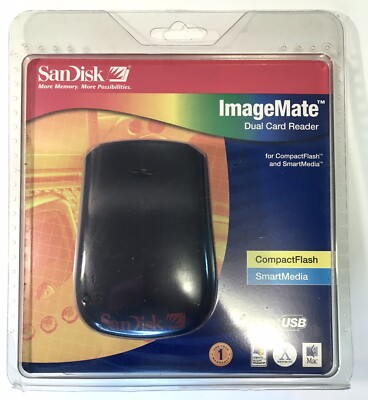 Card Reader SanDisk ImageMate Dual SDDR-75-07 SmartMedia USB Combo NEW SEALED!