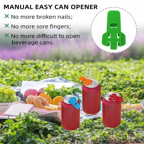 6 Pack Manual Easy Can Opener Soda Beer Can Openers Plastic Beverage Can Cove... - Picture 4 of 7